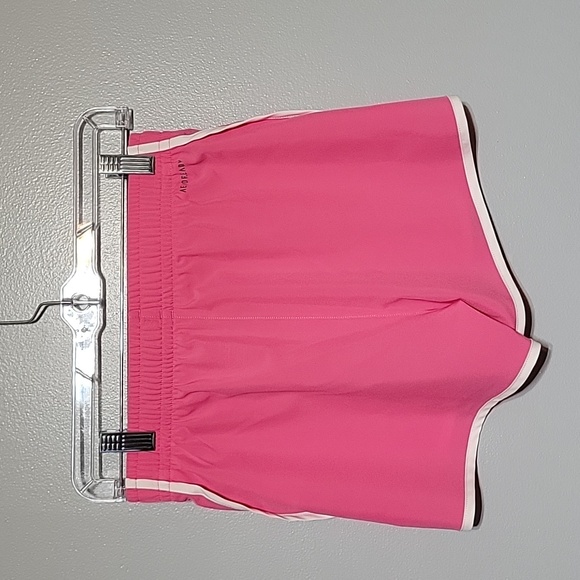 adidas Girls Dark Pink Aeroready Moisture-absorbing Shorts Sz 14 Running, NWT - Picture 3 of 7